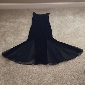 Black Velvet Evening Dress